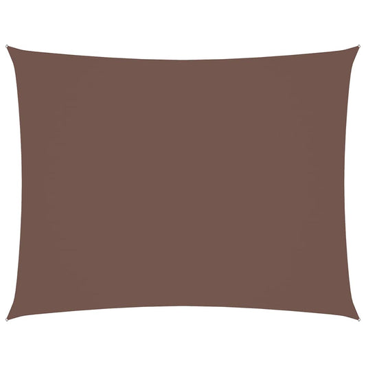 Sunshade Sail Oxford Fabric Rectangular 4x6 m Brown Sunshade Sail Oxford Fabric Rectangular 4x6 m Brown