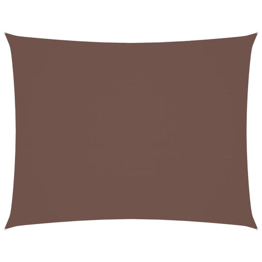 Sunshade Sail Oxford Fabric Rectangular 5x6 m Brown Sunshade Sail Oxford Fabric Rectangular 5x6 m Brown