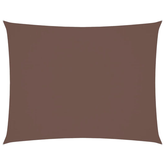 Sunshade Sail Oxford Fabric Rectangular 5x7 m Brown Sunshade Sail Oxford Fabric Rectangular 5x7 m Brown