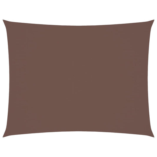 Sunshade Sail Oxford Fabric Rectangular 6x7 m Brown Sunshade Sail Oxford Fabric Rectangular 6x7 m Brown