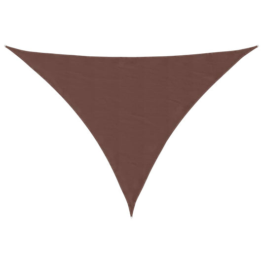 Sunshade Sail Oxford Fabric Triangular 3x4x4 m Brown Sunshade Sail Oxford Fabric Triangular 3x4x4 m Brown