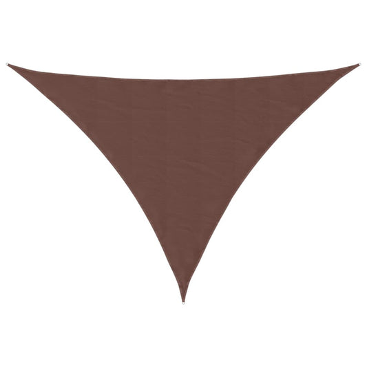 Sunshade Sail Oxford Fabric Triangular 4x4x5.8 m Brown Sunshade Sail Oxford Fabric Triangular 4x4x5.8 m Brown
