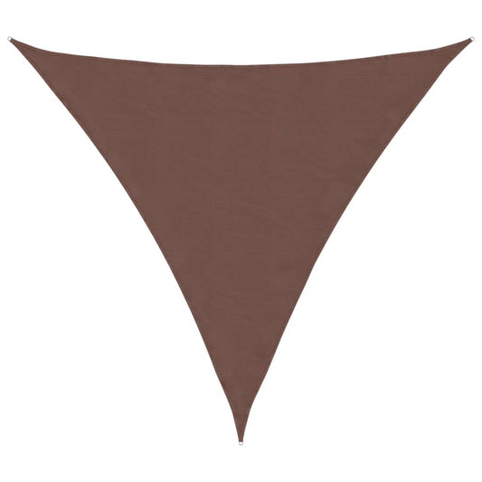 Sunshade Sail Oxford Fabric Triangular 5x5x5 m Brown Sunshade Sail Oxford Fabric Triangular 5x5x5 m Brown