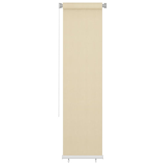 Outdoor Roller Blind Cream 65(W)x230(H) cm HDPE Outdoor Roller Blind Cream 65(W)x230(H) cm HDPE