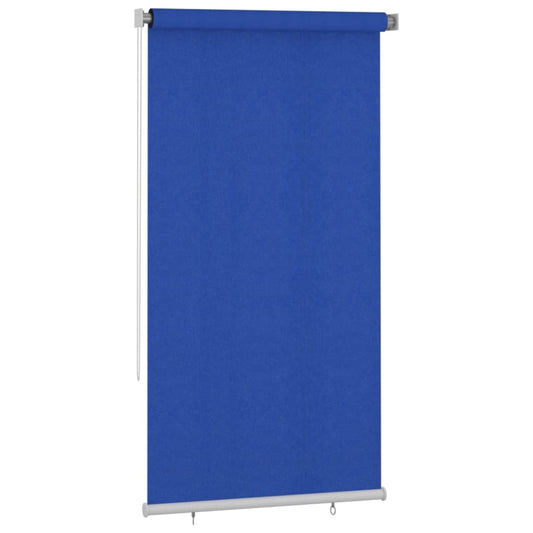 Outdoor Roller Blind 125(W)x230(H) cm Blue HDPE Outdoor Roller Blind 125(W)x230(H) cm Blue HDPE