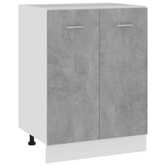 801192 vidaXL Bottom Cabinet "Lyon" Concrete Grey 60x46x81,5 cm Engineered Wood 801192 vidaXL Bottom Cabinet "Lyon" Concrete Grey 60x46x81,5 cm Engineered Wood