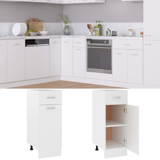 801204 vidaXL Drawer Bottom Cabinet "Lyon" White 30x46x81,5 cm Engineered Wood 801204 vidaXL Drawer Bottom Cabinet "Lyon" White 30x46x81,5 cm Engineered Wood