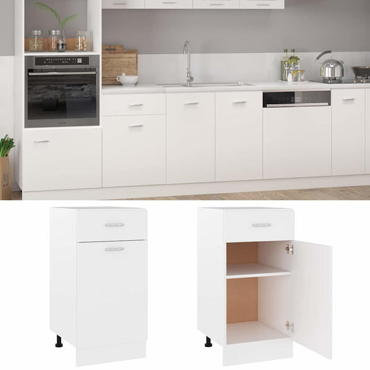 801212 vidaXL Drawer Bottom Cabinet "Lyon" White 40x46x81,5 cm Engineered Wood 801212 vidaXL Drawer Bottom Cabinet "Lyon" White 40x46x81,5 cm Engineered Wood