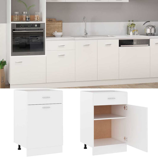 801220 vidaXL Drawer Bottom Cabinet "Lyon" White 50x46x81,5 cm Engineered Wood 801220 vidaXL Drawer Bottom Cabinet "Lyon" White 50x46x81,5 cm Engineered Wood
