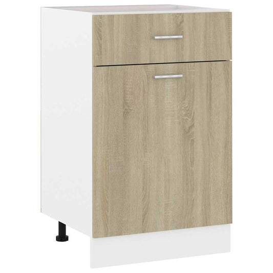Drawer Bottom Cabinet "Lyon" Sonoma Oak 50x46x81.5 cm Drawer Bottom Cabinet "Lyon" Sonoma Oak 50x46x81.5 cm