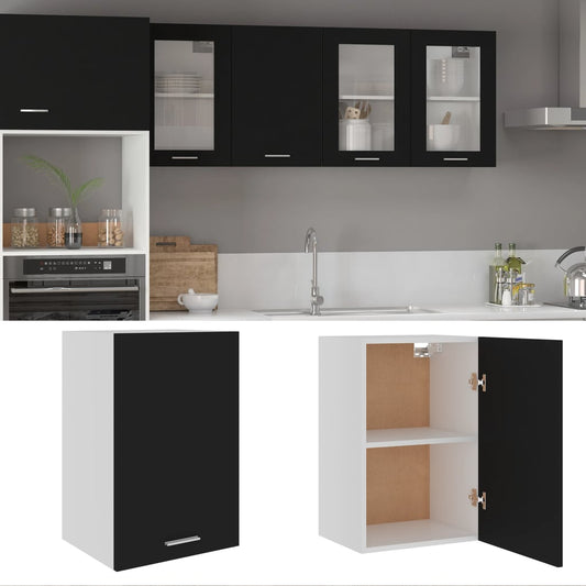 Hanging Cabinet Lyon Black 39.5x31x60 cm Engineered Wood Hanging Cabinet Lyon Black 39.5x31x60 cm Engineered Wood