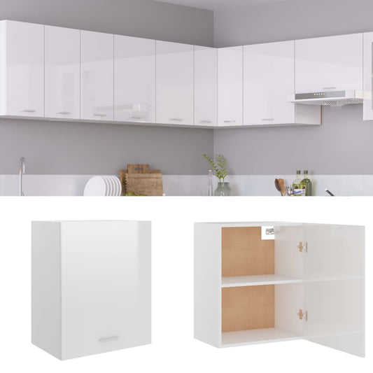 Hanging Cabinet "Lyon" High Gloss White 50x31x60 cm Hanging Cabinet "Lyon" High Gloss White 50x31x60 cm