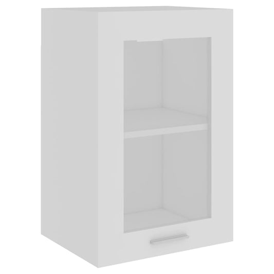 Hanging Glass Cabinet Lyon White 40x31x60 cm Engineered Wood Hanging Glass Cabinet Lyon White 40x31x60 cm Engineered Wood