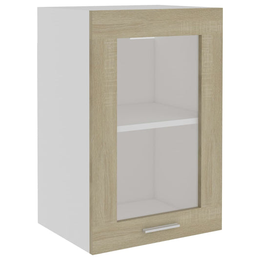 Hanging Glass Cabinet | Sonoma oak | Engineered wood, glass | 40x31x60 cm Hanging Glass Cabinet | Sonoma oak | Engineered wood, glass | 40x31x60 cm