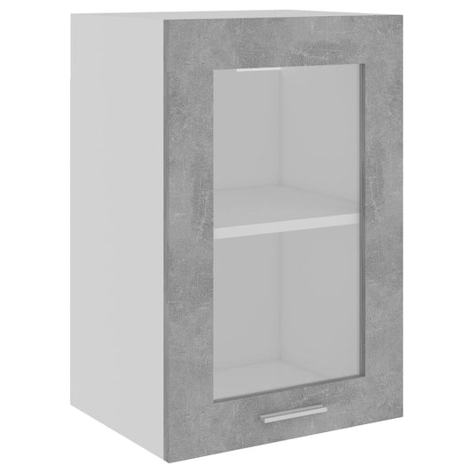 Hanging Glass Cabinet Lyon Concrete Grey 40x31x60 cm Engineered Wood Hanging Glass Cabinet Lyon Concrete Grey 40x31x60 cm Engineered Wood