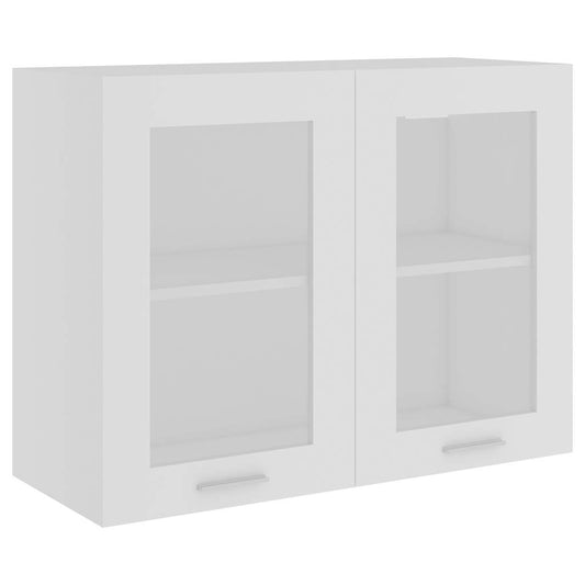 802529 vidaXL Hanging Glass Cabinet "Lyon" White 80x31x60 cm Engineered Wood 802529 vidaXL Hanging Glass Cabinet "Lyon" White 80x31x60 cm Engineered Wood