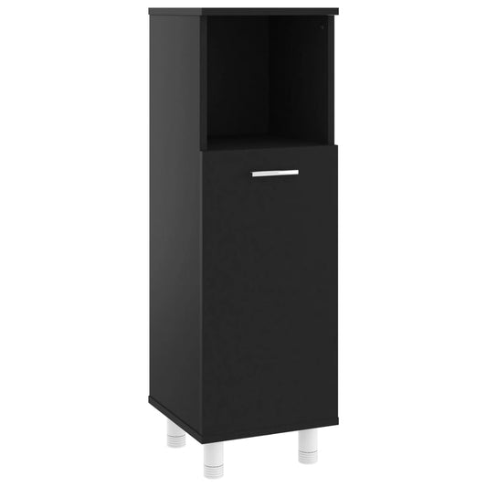 Bathroom Cabinet Black 30x30x95 cm Engineered Wood Bathroom Cabinet Black 30x30x95 cm Engineered Wood