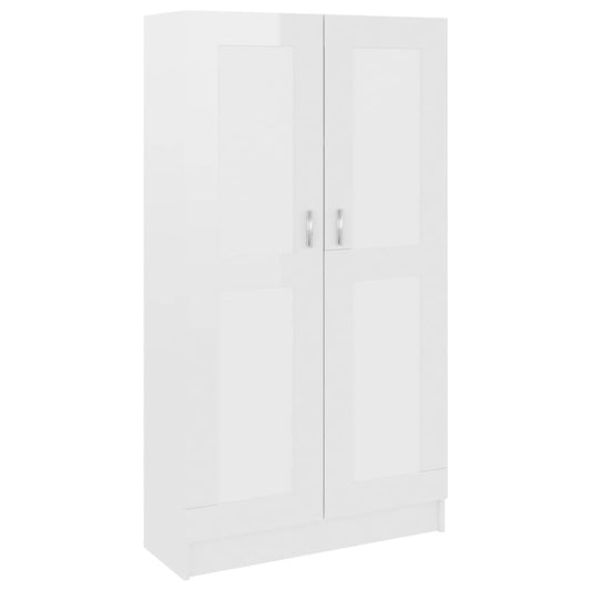 802729 vidaXL Book Cabinet High Gloss White 82,5x30,5x150 cm Engineered Wood 802729 vidaXL Book Cabinet High Gloss White 82,5x30,5x150 cm Engineered Wood