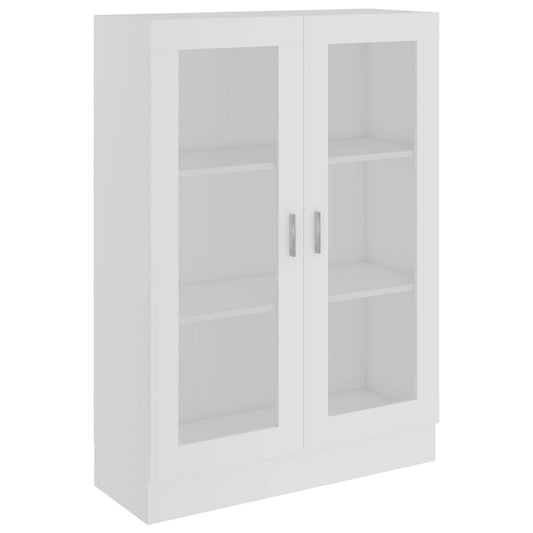 802750 vidaXL Vitrine Cabinet White 82,5x30,5x115 cm Engineered Wood 802750 vidaXL Vitrine Cabinet White 82,5x30,5x115 cm Engineered Wood