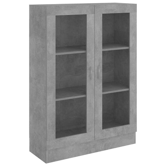 802754 vidaXL Vitrine Cabinet Concrete Grey 82,5x30,5x115 cm Engineered Wood 802754 vidaXL Vitrine Cabinet Concrete Grey 82,5x30,5x115 cm Engineered Wood