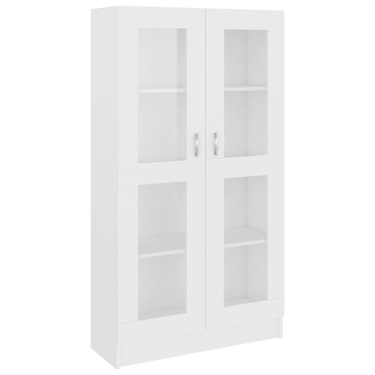 802759 vidaXL Vitrine Cabinet White 82,5x30,5x150 cm Engineered Wood 802759 vidaXL Vitrine Cabinet White 82,5x30,5x150 cm Engineered Wood