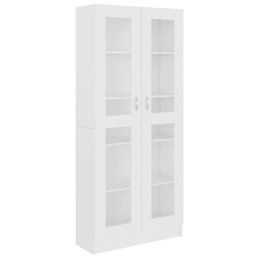 802768 vidaXL Vitrine Cabinet White 82,5x30,5x185 cm Engineered Wood 802768 vidaXL Vitrine Cabinet White 82,5x30,5x185 cm Engineered Wood