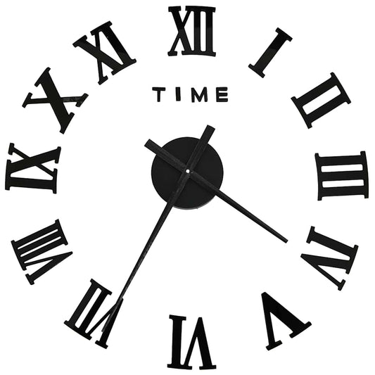 3d Wall Clock | Black | EVA (ethylene-vinyl acetate) | XXL | Modern 3d Wall Clock | Black | EVA (ethylene-vinyl acetate) | XXL | Modern