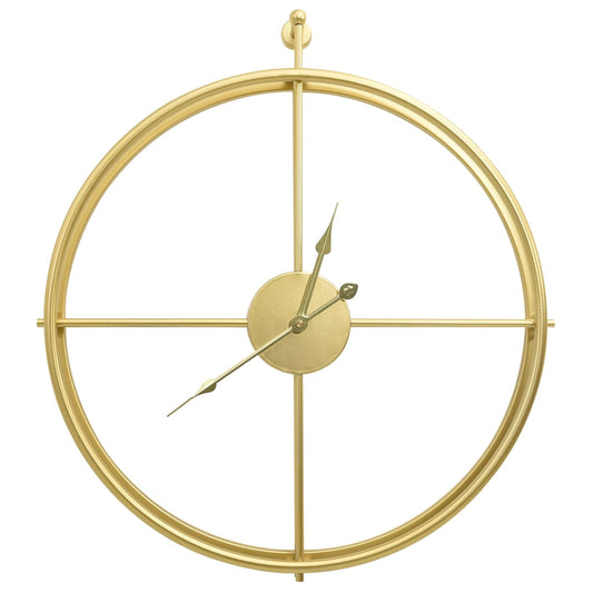 Wall Clock Gold 52 cm Iron Wall Clock Gold 52 cm Iron