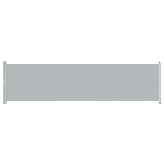 Patio Retractable Side Awning 600x160 cm Grey Patio Retractable Side Awning 600x160 cm Grey
