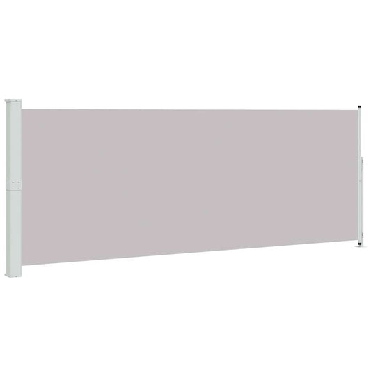 Patio Retractable Side Awning 180x500 cm Grey Patio Retractable Side Awning 180x500 cm Grey