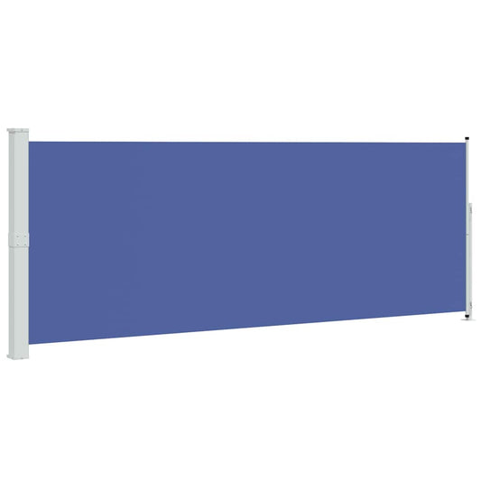 Patio Retractable Side Awning 180x500 cm Blue Patio Retractable Side Awning 180x500 cm Blue