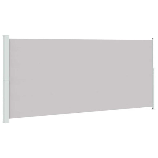 Patio Retractable Side Awning 220x500 cm Grey Patio Retractable Side Awning 220x500 cm Grey