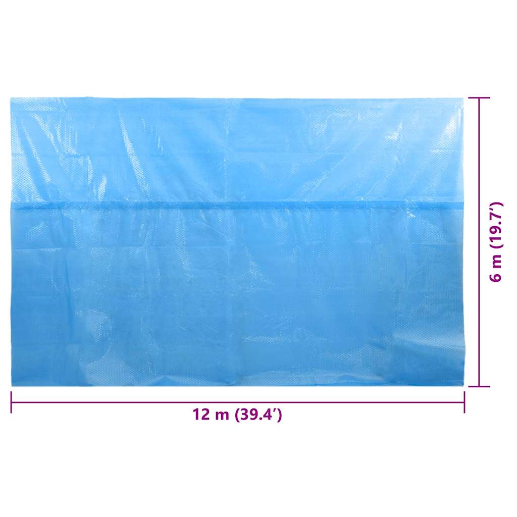 Rectangular Pool Cover 1200x600 cm PE Blue