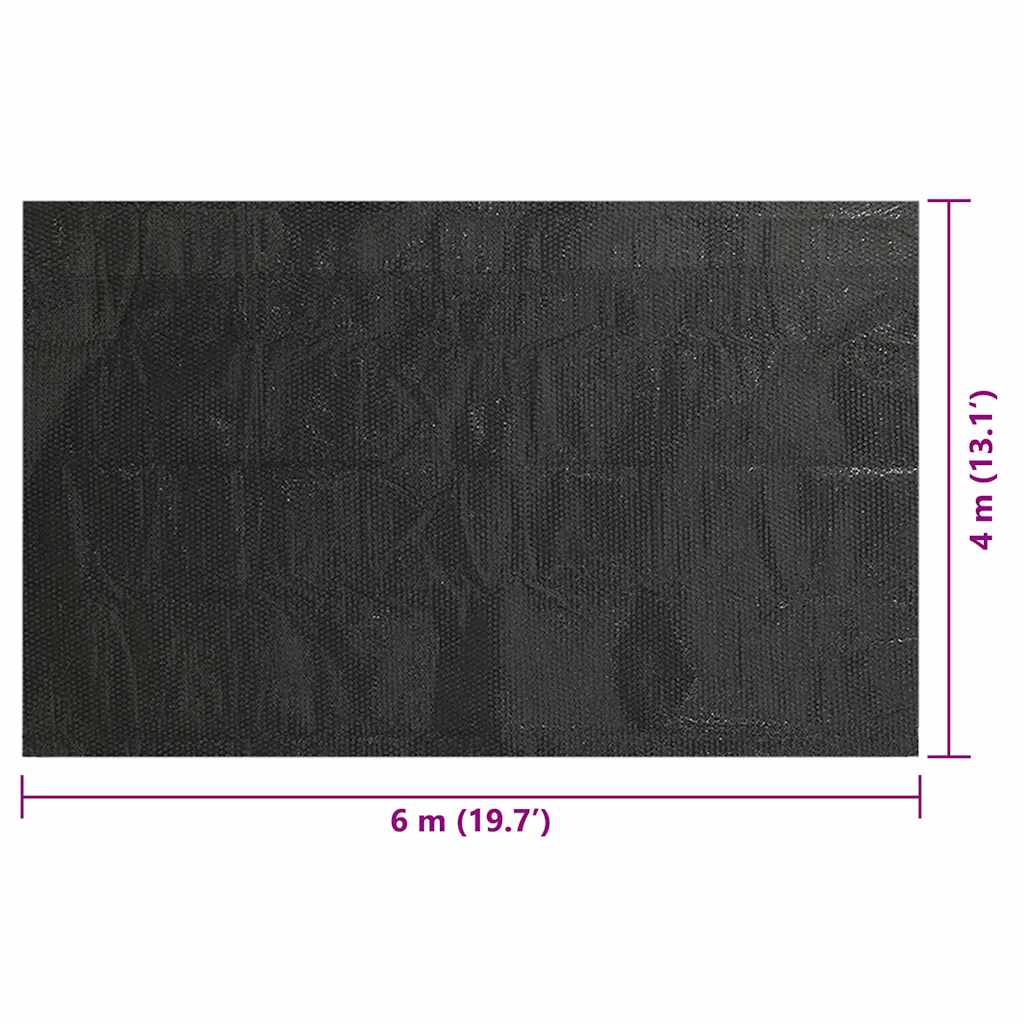 Pool Cover | Black | PE film with air chambers | Large | Water-resistant