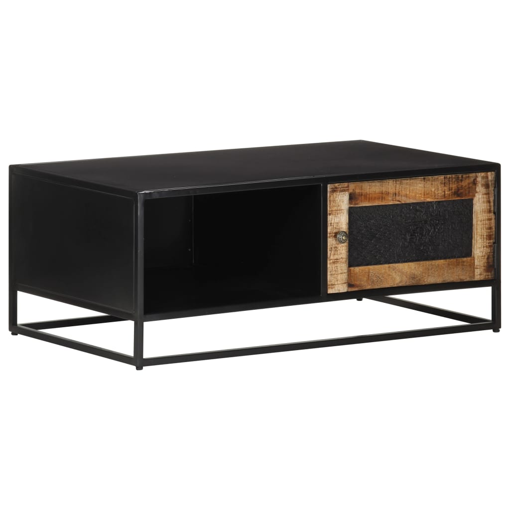 323149 vidaXL Coffee Table 90x50x35 cm Rough Mango Wood