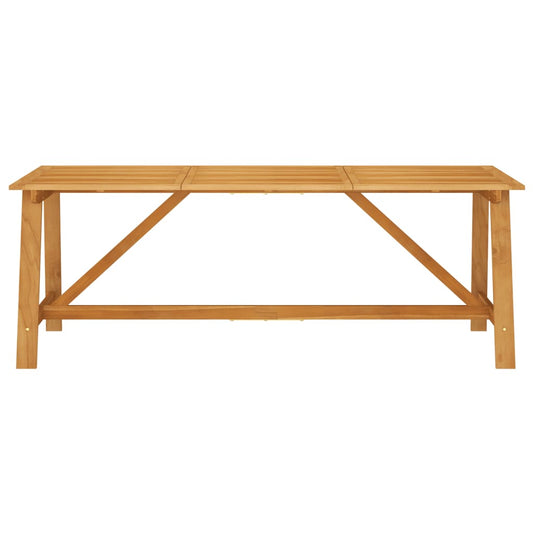 Garden Dining Table 206x100x74 cm Solid Acacia Wood Garden Dining Table 206x100x74 cm Solid Acacia Wood