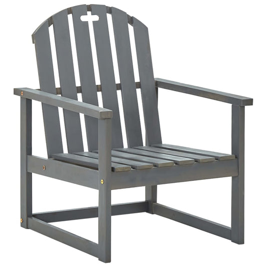 Garden Sofa Chairs 2 pcs Grey Solid Acacia Wood Garden Sofa Chairs 2 pcs Grey Solid Acacia Wood
