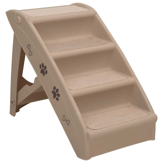 Folding Dog Stairs Brown 62x40x49.5 cm Folding Dog Stairs Brown 62x40x49.5 cm