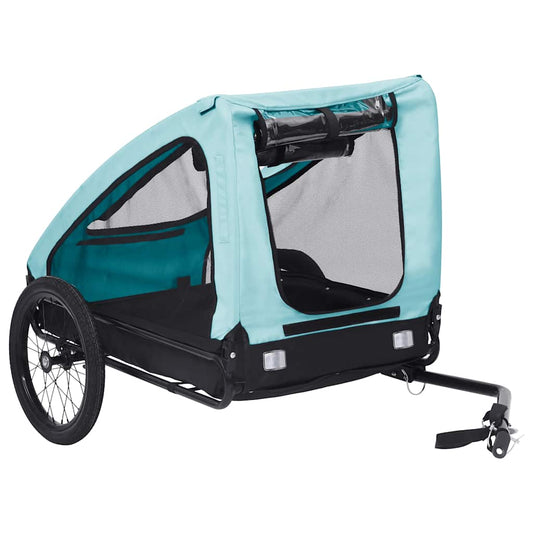 Pet Bike Trailer Blue and Black Pet Bike Trailer Blue and Black