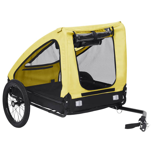 Pet Bike Trailer Yellow and Black Pet Bike Trailer Yellow and Black