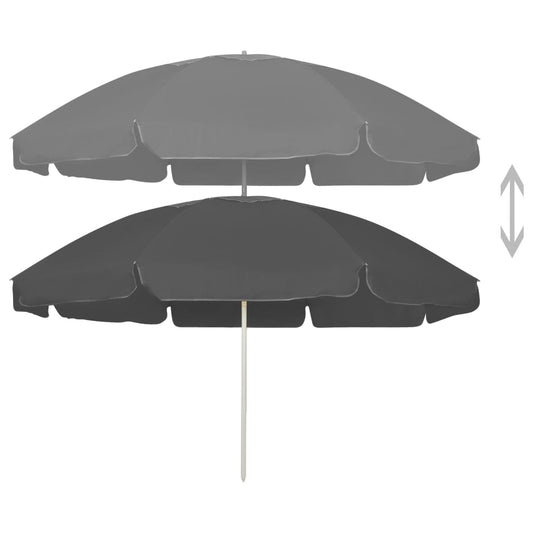 Beach Parasol Anthracite 240 cm Beach Parasol Anthracite 240 cm