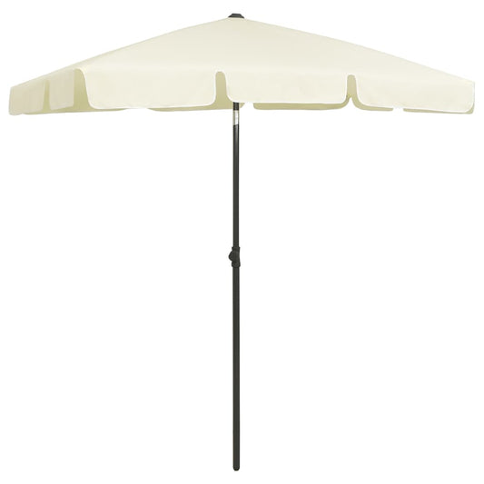 Beach Parasol Sand Yellow 180x120 cm Beach Parasol Sand Yellow 180x120 cm