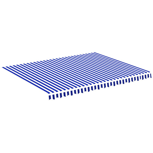 Replacement Fabric for Awning Blue and White 4.5x3.5 m Replacement Fabric for Awning Blue and White 4.5x3.5 m
