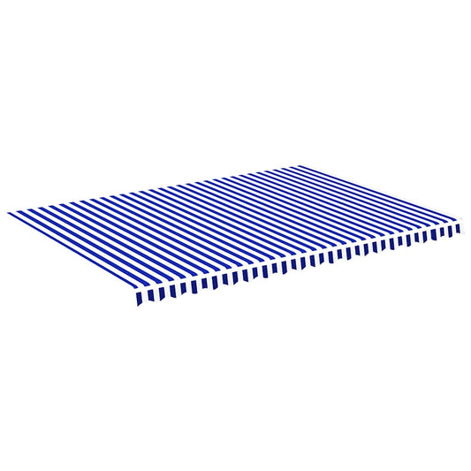 Awning Replacement Fabric Blue and White 480x345 cm Polyester Awning Replacement Fabric Blue and White 480x345 cm Polyester