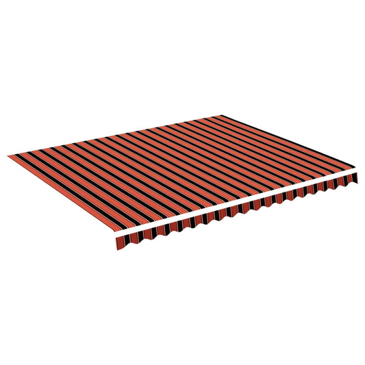 Awning Replacement Fabric Orange and Brown 430x345 cm Polyester Awning Replacement Fabric Orange and Brown 430x345 cm Polyester