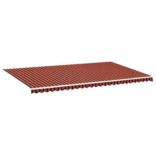 Replacement Fabric for Awning Orange and Brown 6x3.5 m Replacement Fabric for Awning Orange and Brown 6x3.5 m
