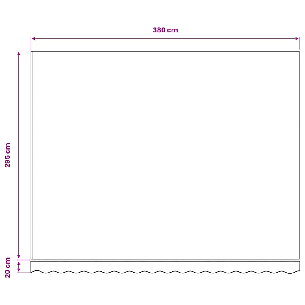 Awning Replacement Fabric Burgundy Red 400x300 cm Polyester