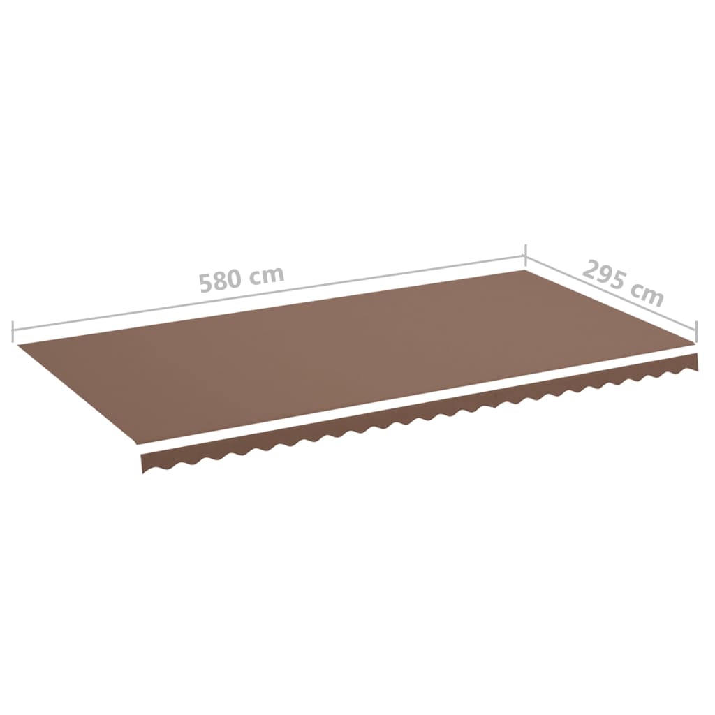 Awning Replacement Fabric Brown 600x300 cm Polyester
