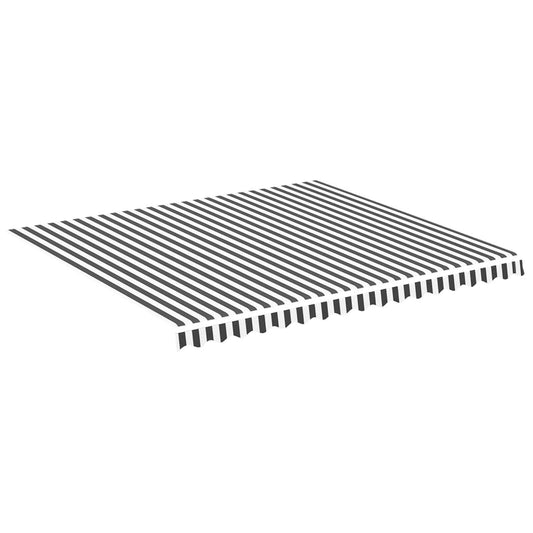 Replacement Fabric for Awning Anthracite and White 4x3.5 m Replacement Fabric for Awning Anthracite and White 4x3.5 m