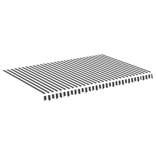 Replacement Fabric for Awning Anthracite and White 4.5x3 m Replacement Fabric for Awning Anthracite and White 4.5x3 m